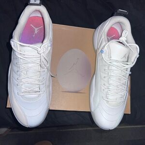 Jordan White and Pink Athletic Shoes